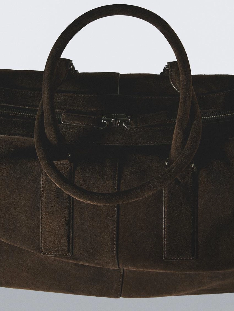 Сумка для путешествий из замши