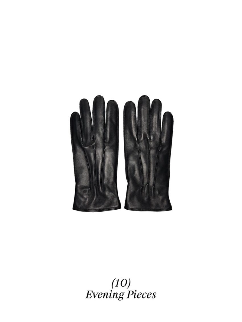 Кожаные перчатки с обработкой нубук