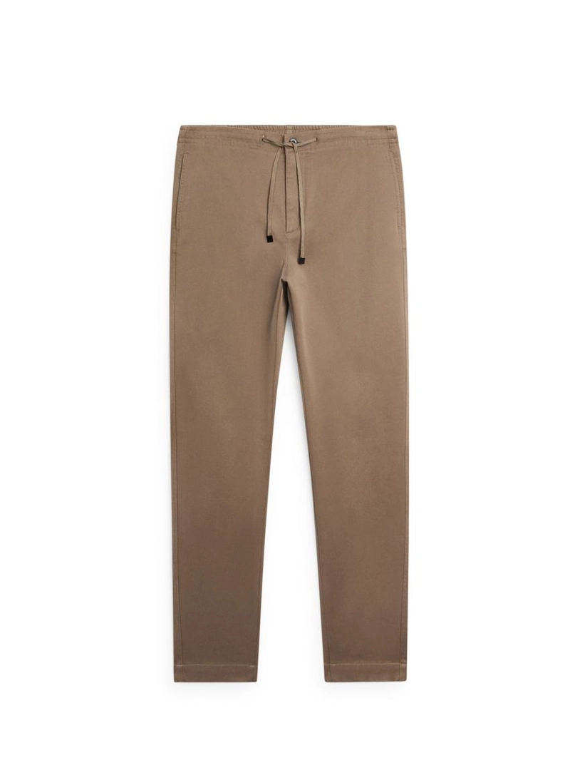 Хлопковые брюки в стиле джоггер из смесовой ткани