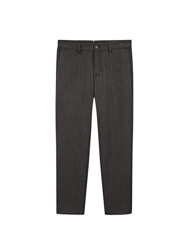 Брюки из шерстяной смеси с твидовой тканью