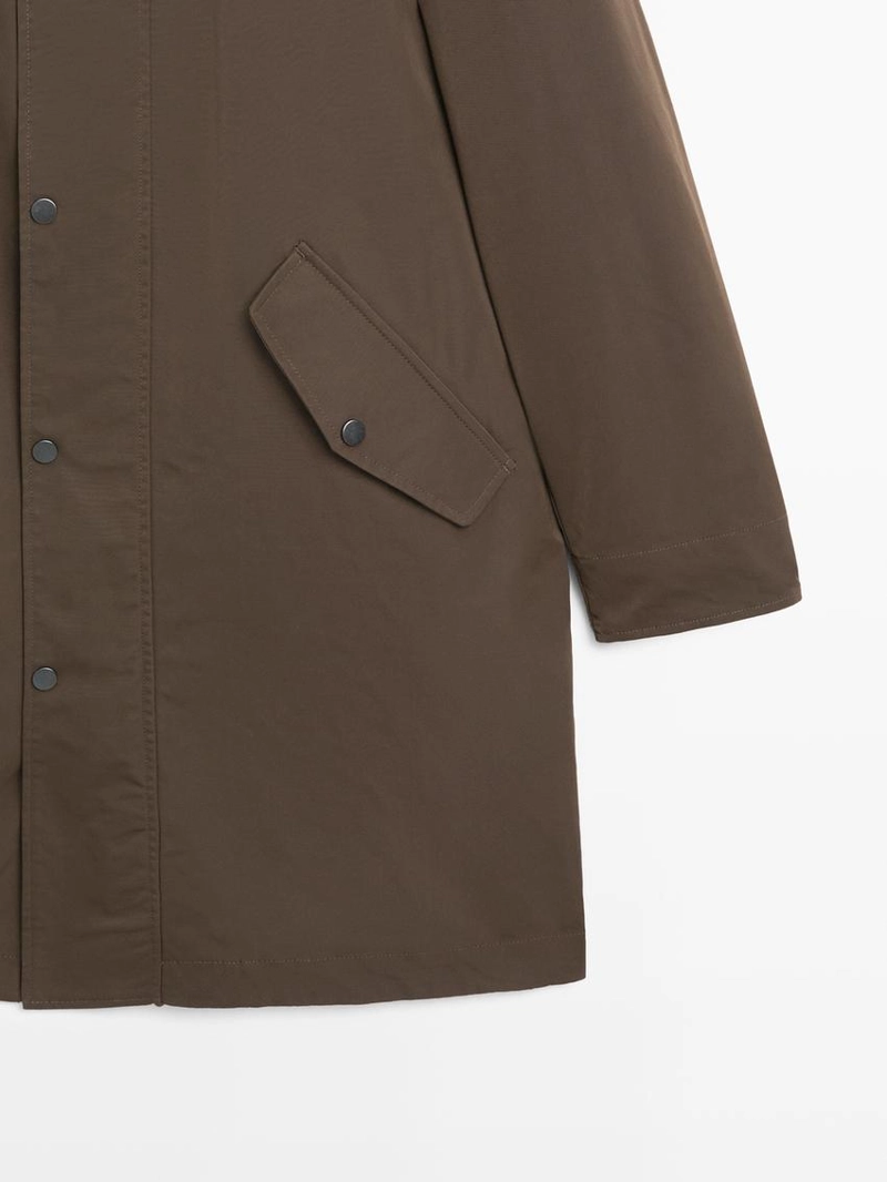 Длинная техническая парка с съемным интерьером