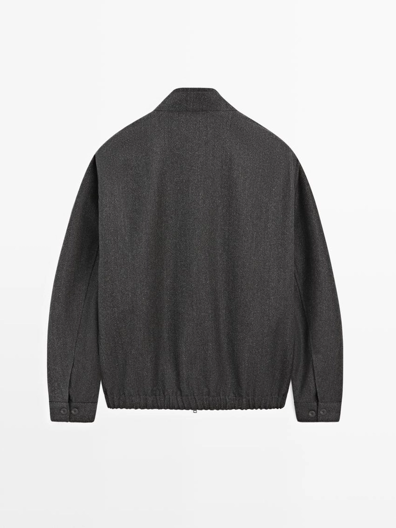 Пиджак из 100% шерсти в елочку