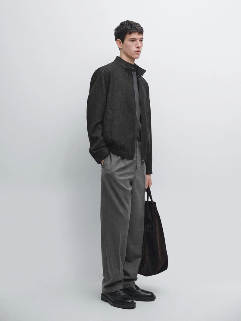 Пиджак из 100% шерсти в елочку