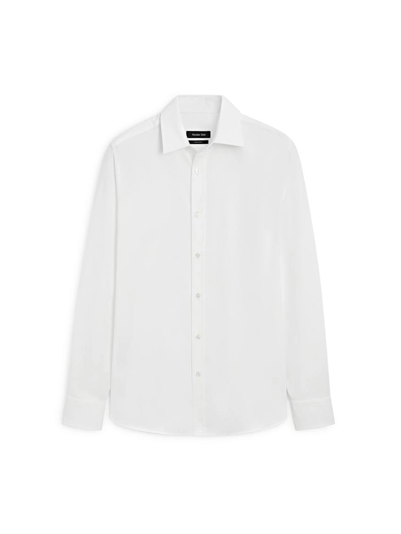 Рубашка среднего кроя в меланжевом стиле