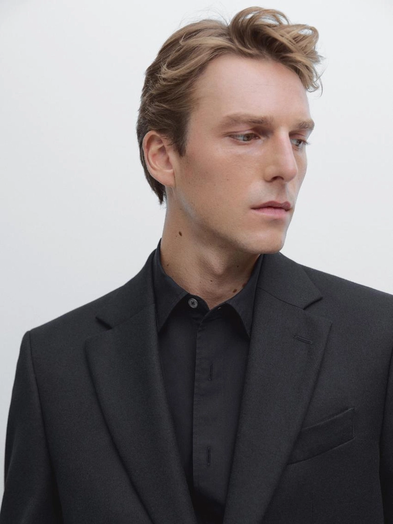 Американский костюм из шерстяной смеси фланели