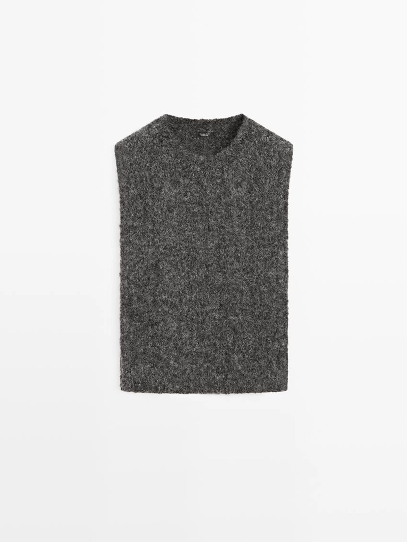 Жилет из альпакиевой смеси