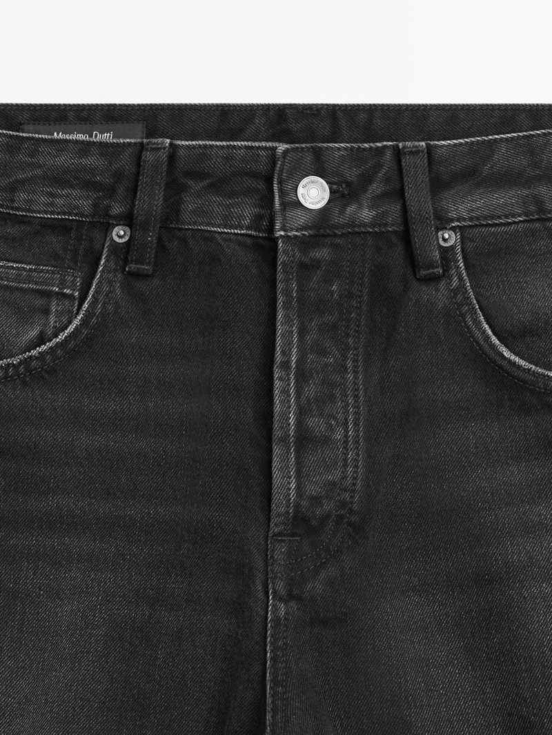 Джинсы с завышенной посадкой бренда massimo dutti