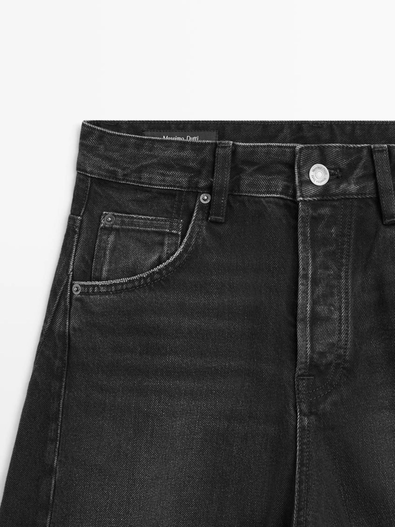 Джинсы с завышенной посадкой бренда massimo dutti