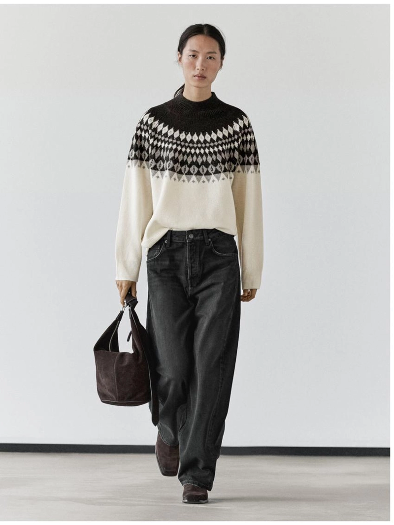 Джинсы с завышенной посадкой бренда massimo dutti