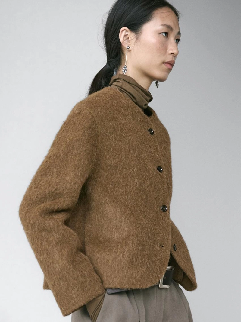 Куртка из мягкой альпакиевой шерсти