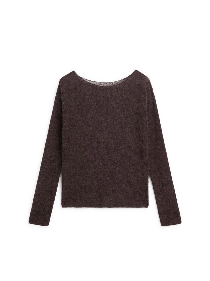 Свитер из альпаки и шерсти