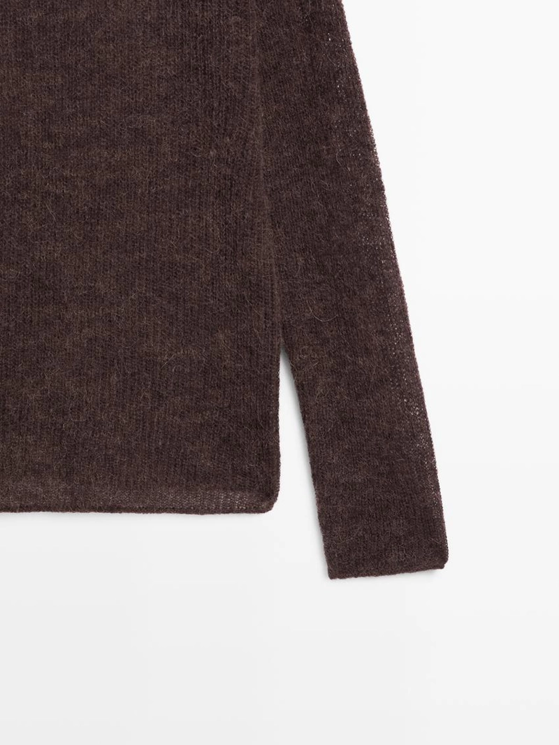 Свитер из альпаки и шерсти