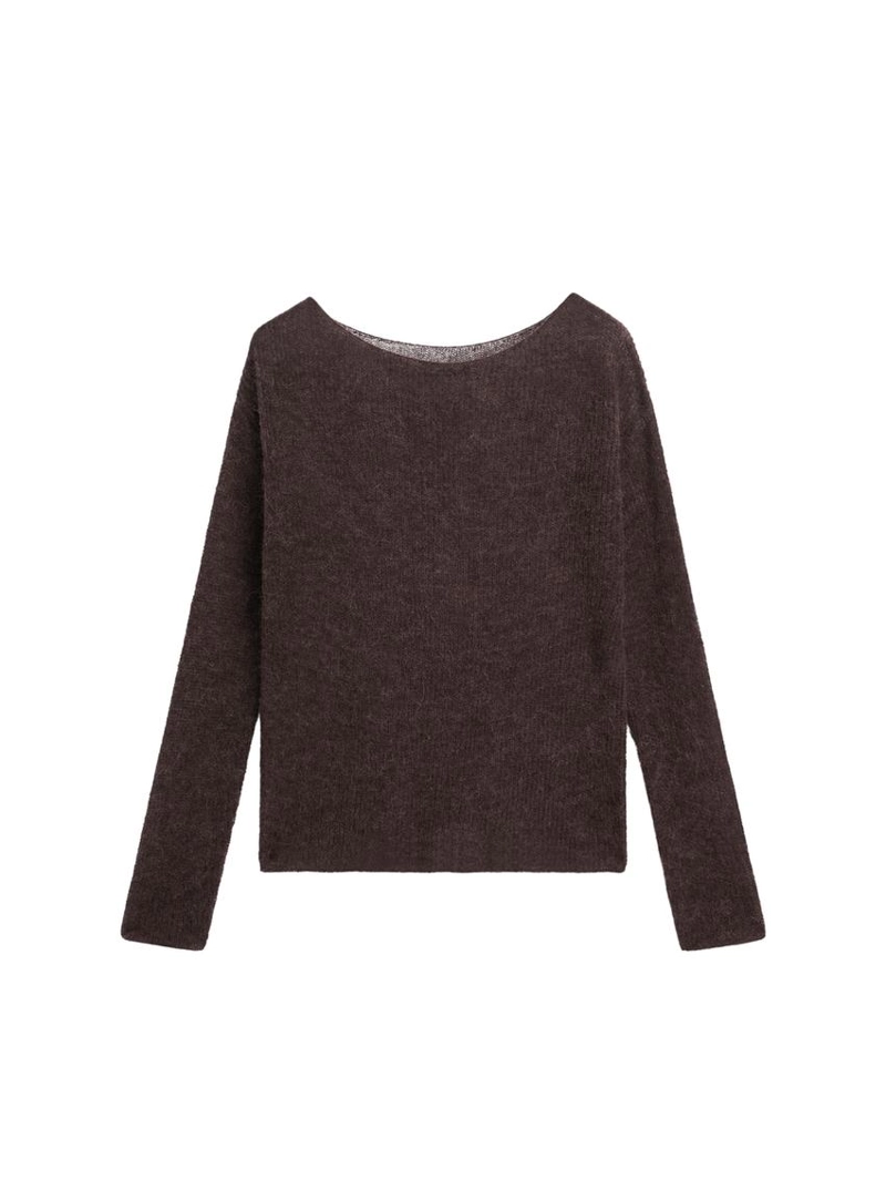 Свитер из альпаки и шерсти