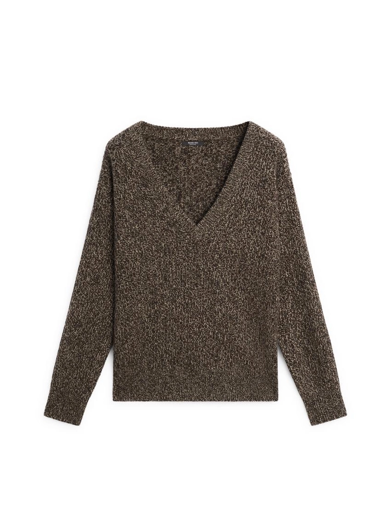 Водолазка massimo dutti из мулине с v-образным вырезом