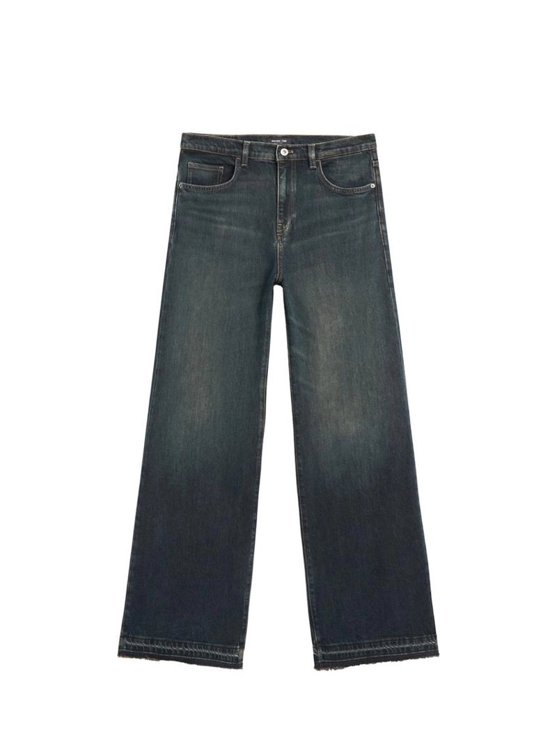 Джинсы с расклешенными штанинами средней посадки