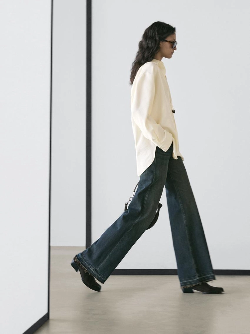 Рубашка с увеличенным размером и длинными рукавами