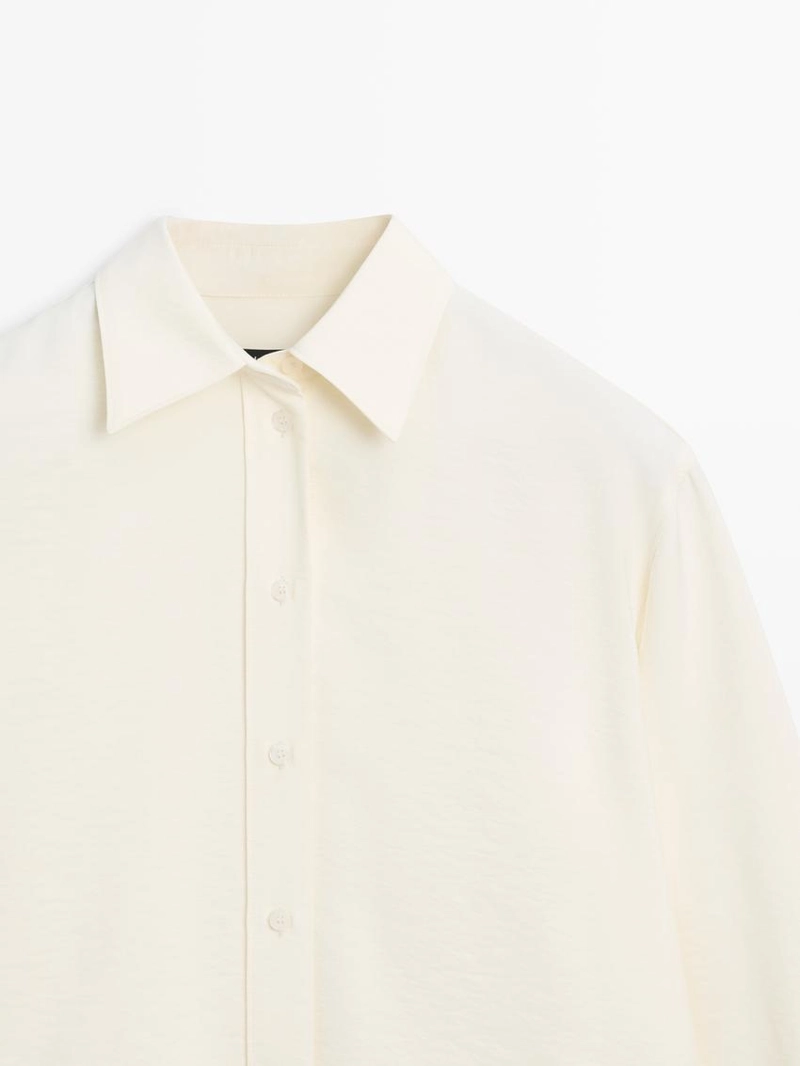 Рубашка с увеличенным размером и длинными рукавами