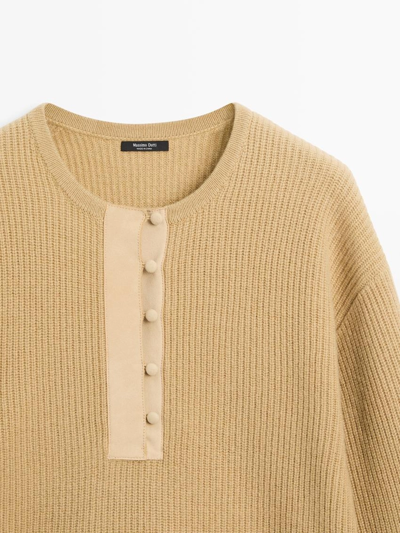 Вязаный свитер из шерстяной смеси