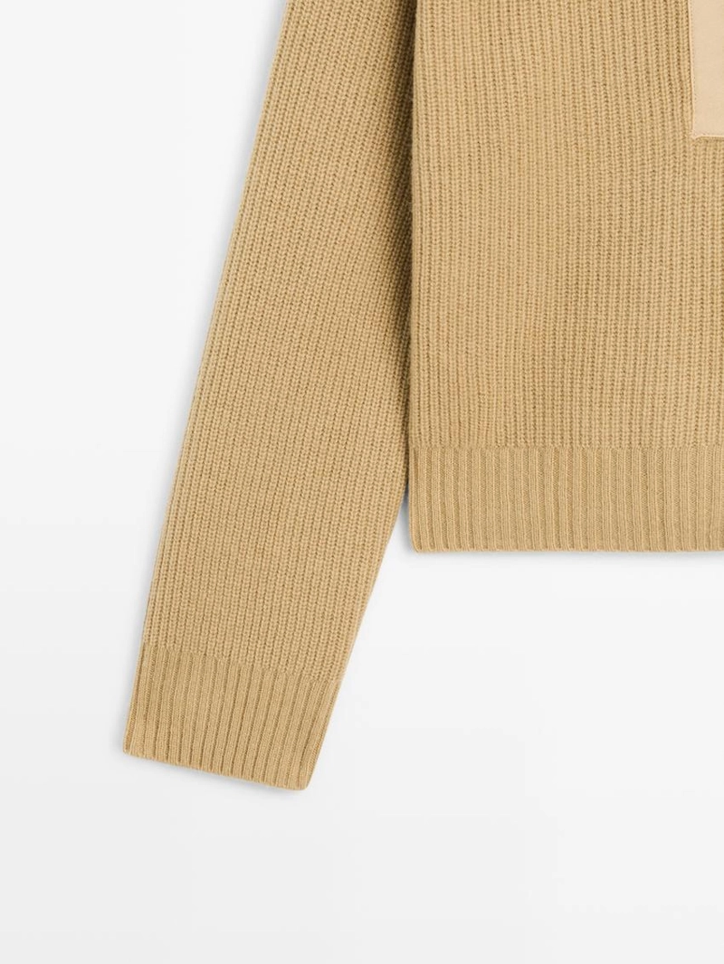 Вязаный свитер из шерстяной смеси