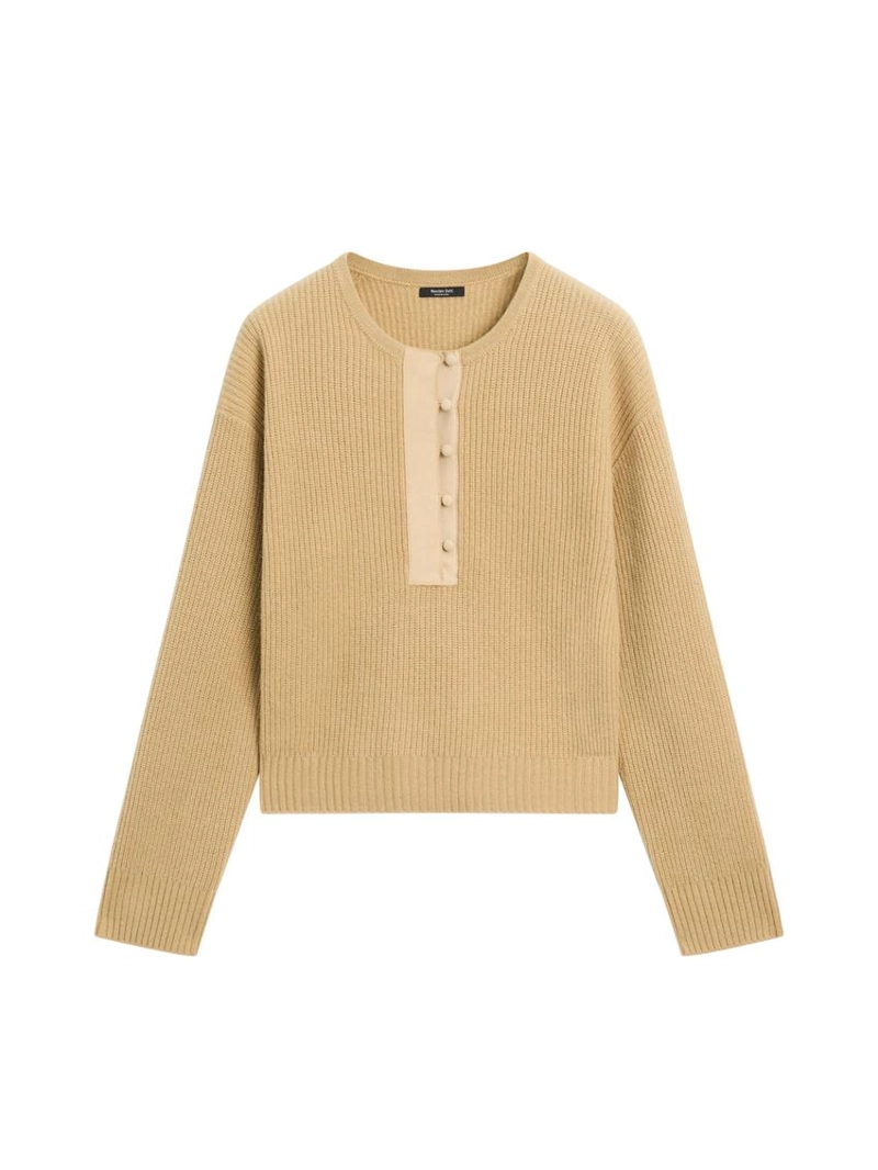 Вязаный свитер из шерстяной смеси