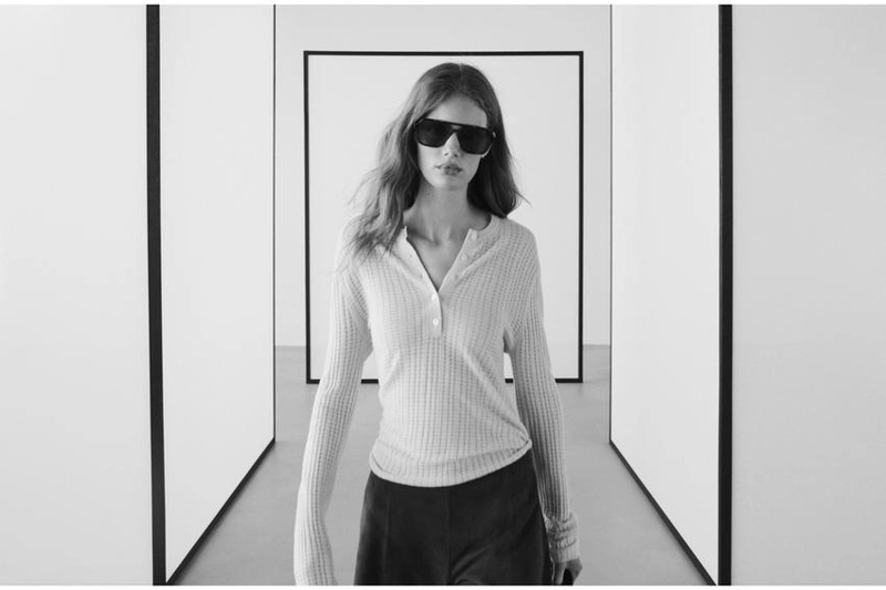 Джемпер с ажурным узором и круглым вырезом из шерсти