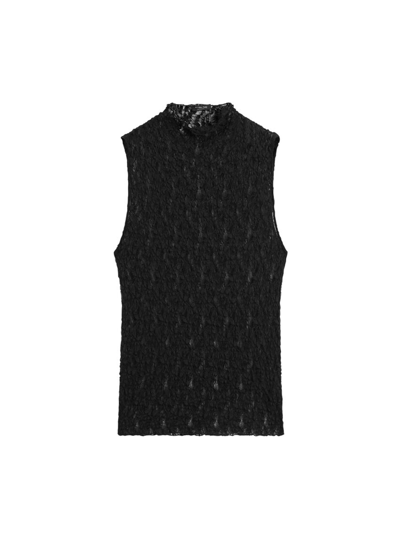 Прозрачный топ из кружева