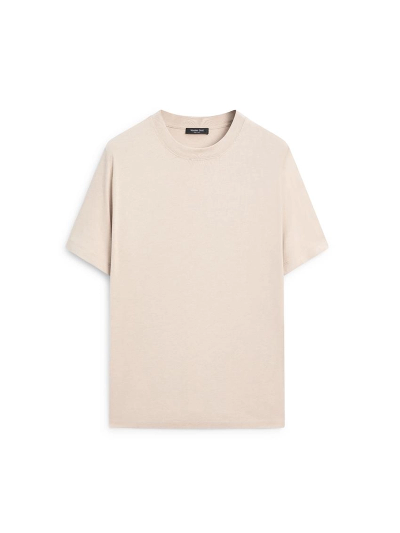 Футболка из хлопкового микса с коротким рукавом