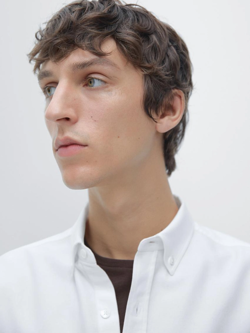 Рубашка из 100% хлопка оксфорд