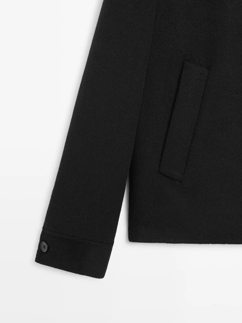 Короткая рубашка из шерстяной смеси