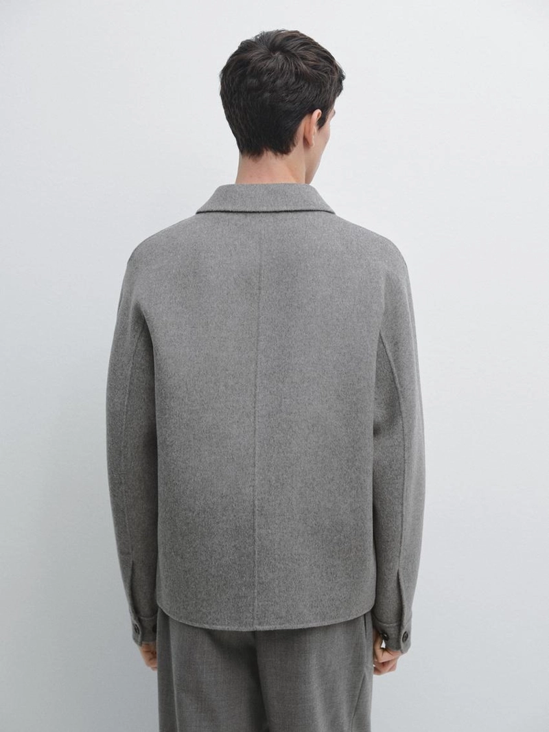 Рубашка из шерстяной смеси с карманами