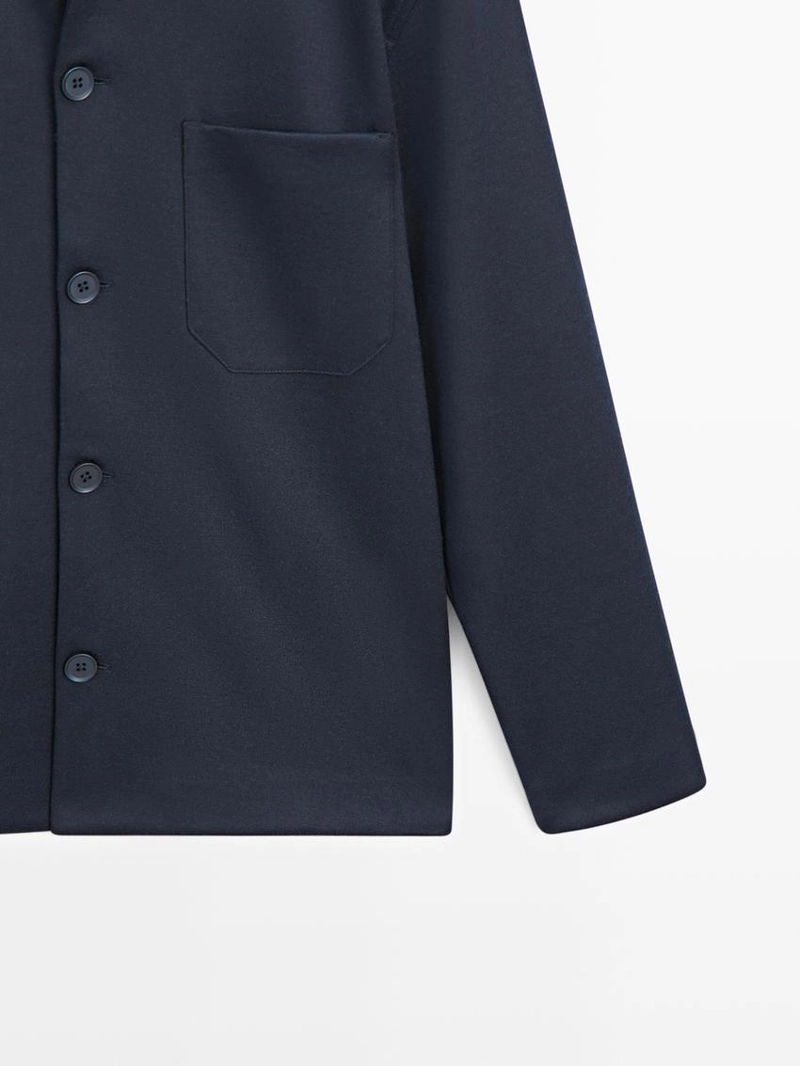 Рубашка-овершерт с пуговичными карманами