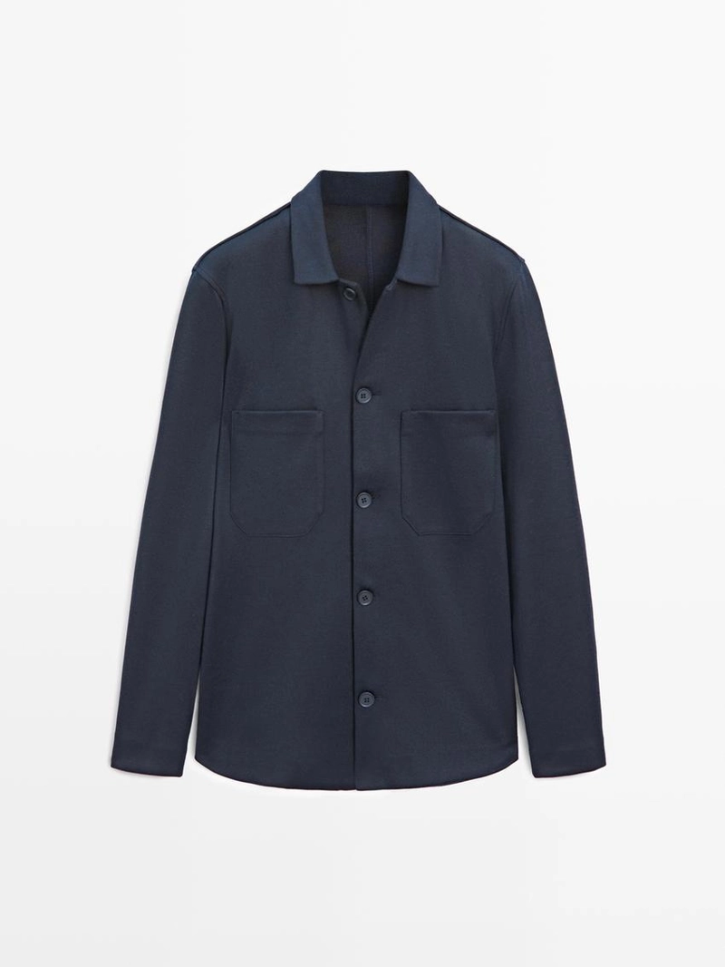 Рубашка-овершерт с пуговичными карманами