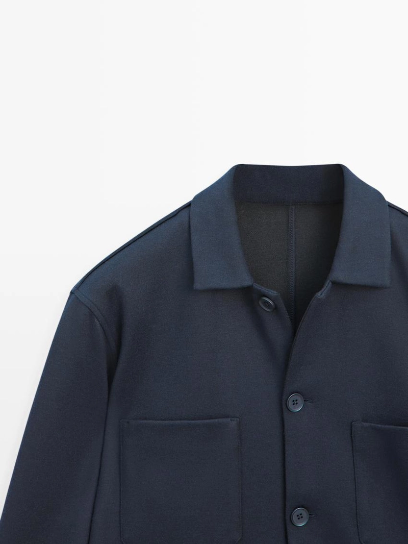 Рубашка-овершерт с пуговичными карманами