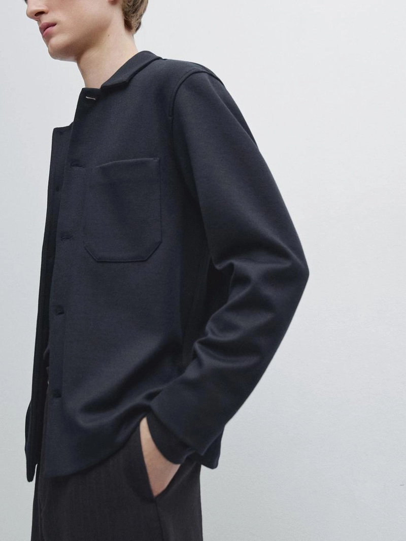 Рубашка-овершерт с пуговичными карманами