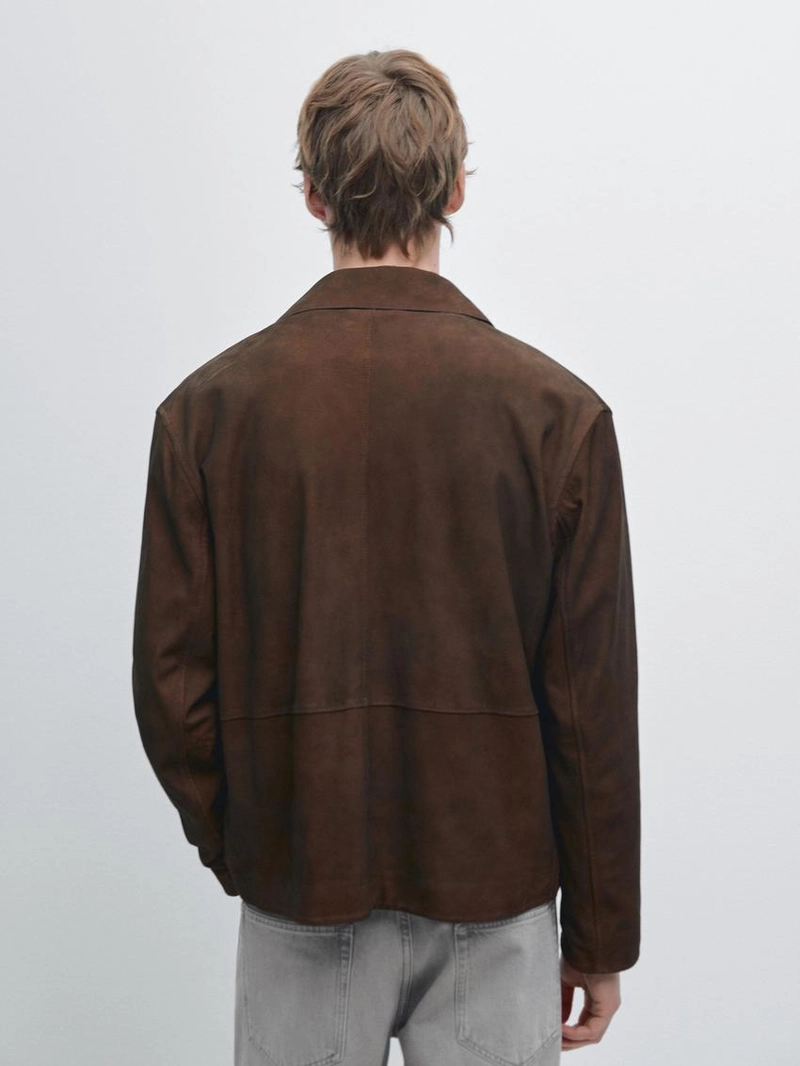 Куртка рабочая из замши