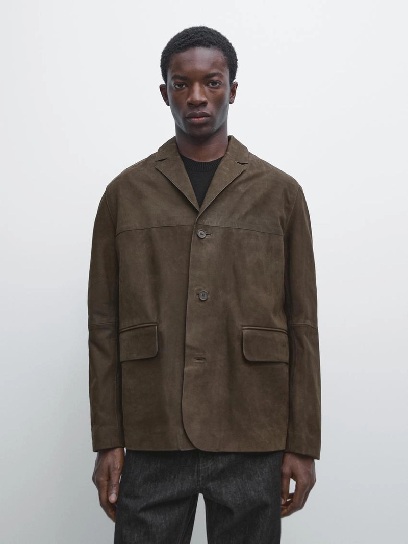 Замшевый блейзер