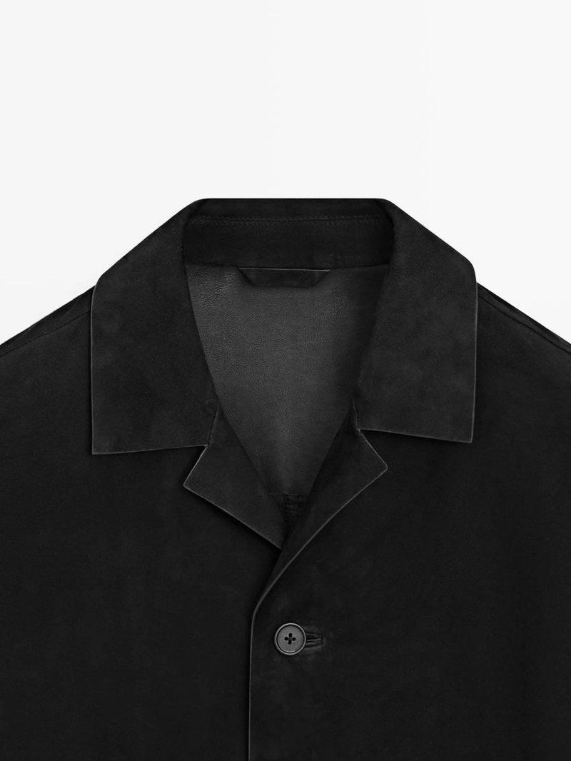 Замшевая куртка с карманами