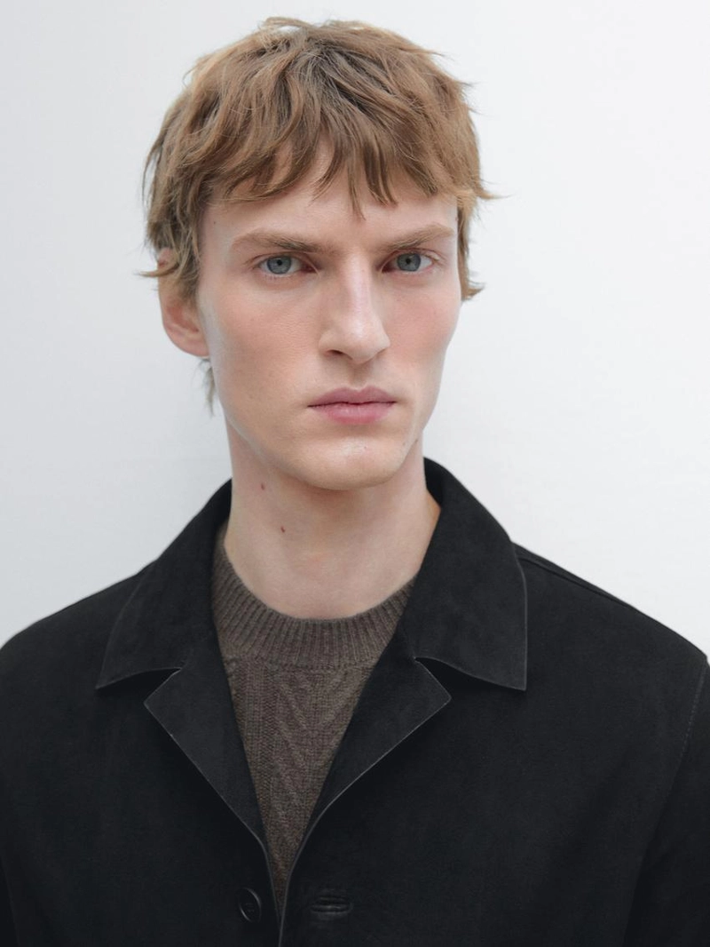 Замшевая куртка с карманами