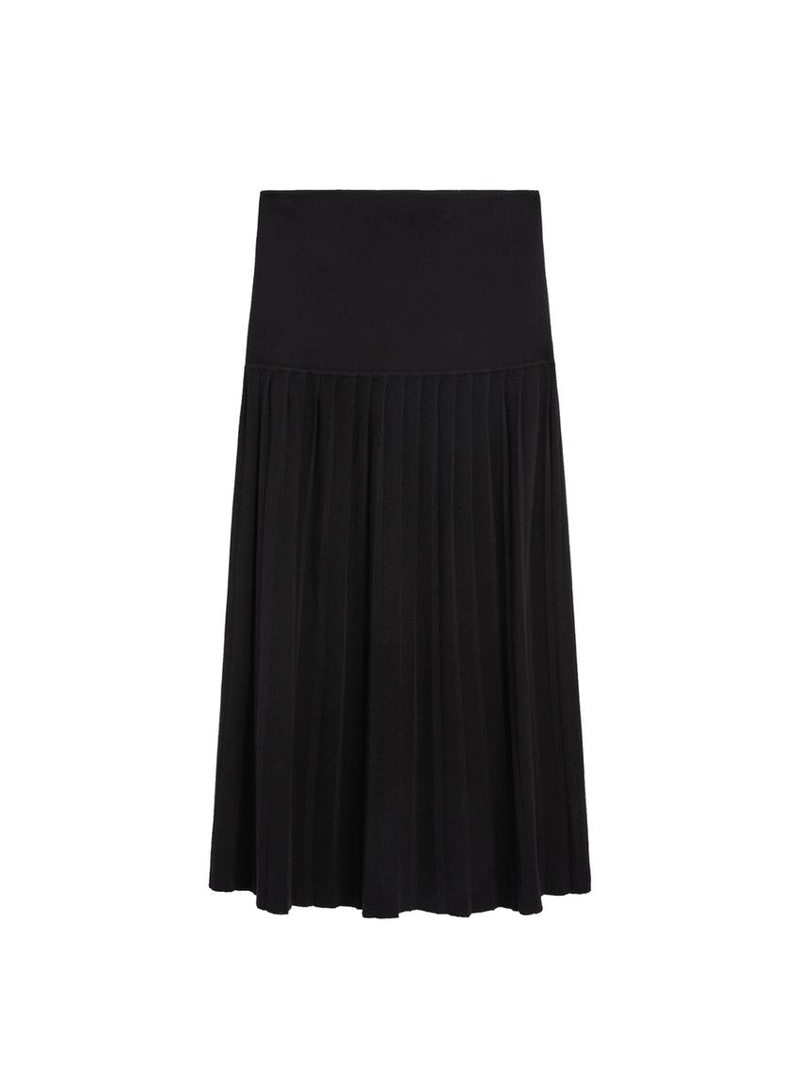 Юбка миди с боковыми складками