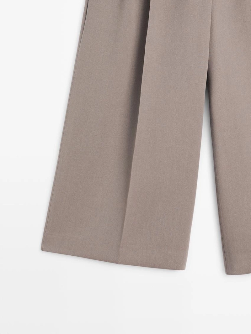 Потрясающие длинные широкие бермуды на завышенной талии