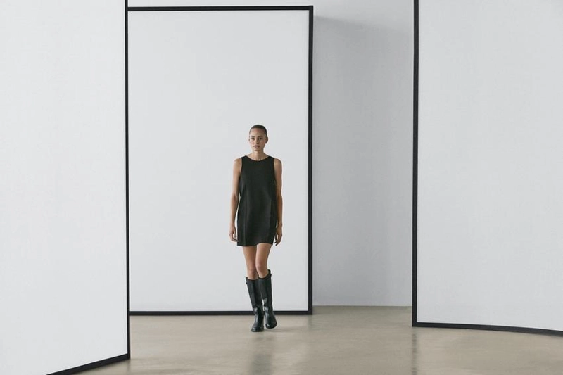 Мини-платье из шерстяной смеси