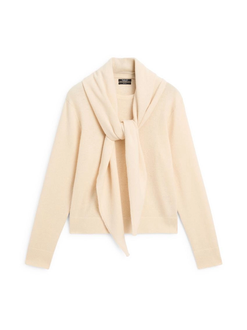 Трикотажный свитер с деталями шарфа