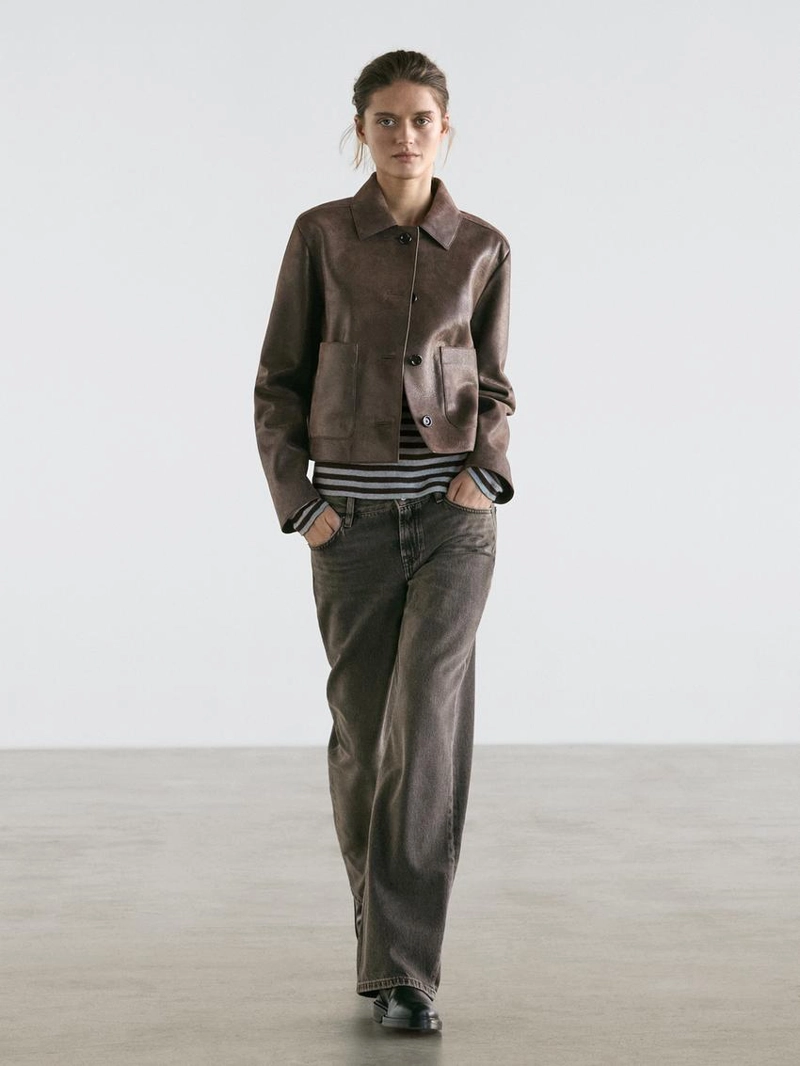 Замшевая кожаная куртка