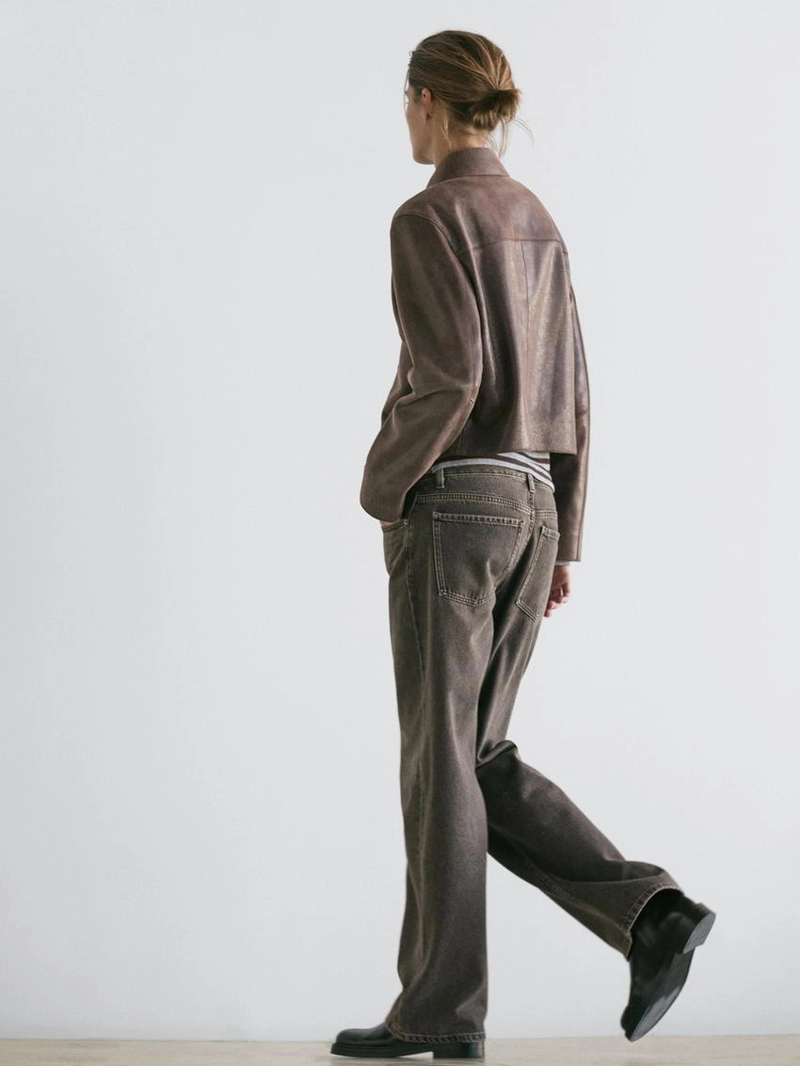 Замшевая кожаная куртка