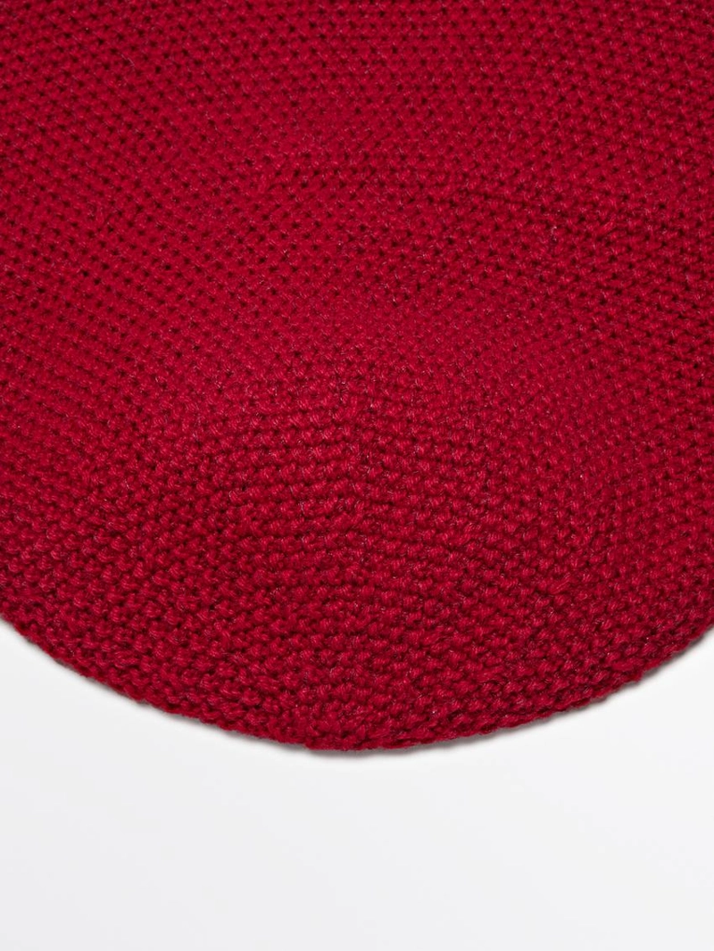 Шапка из вязаного шерстяного микса