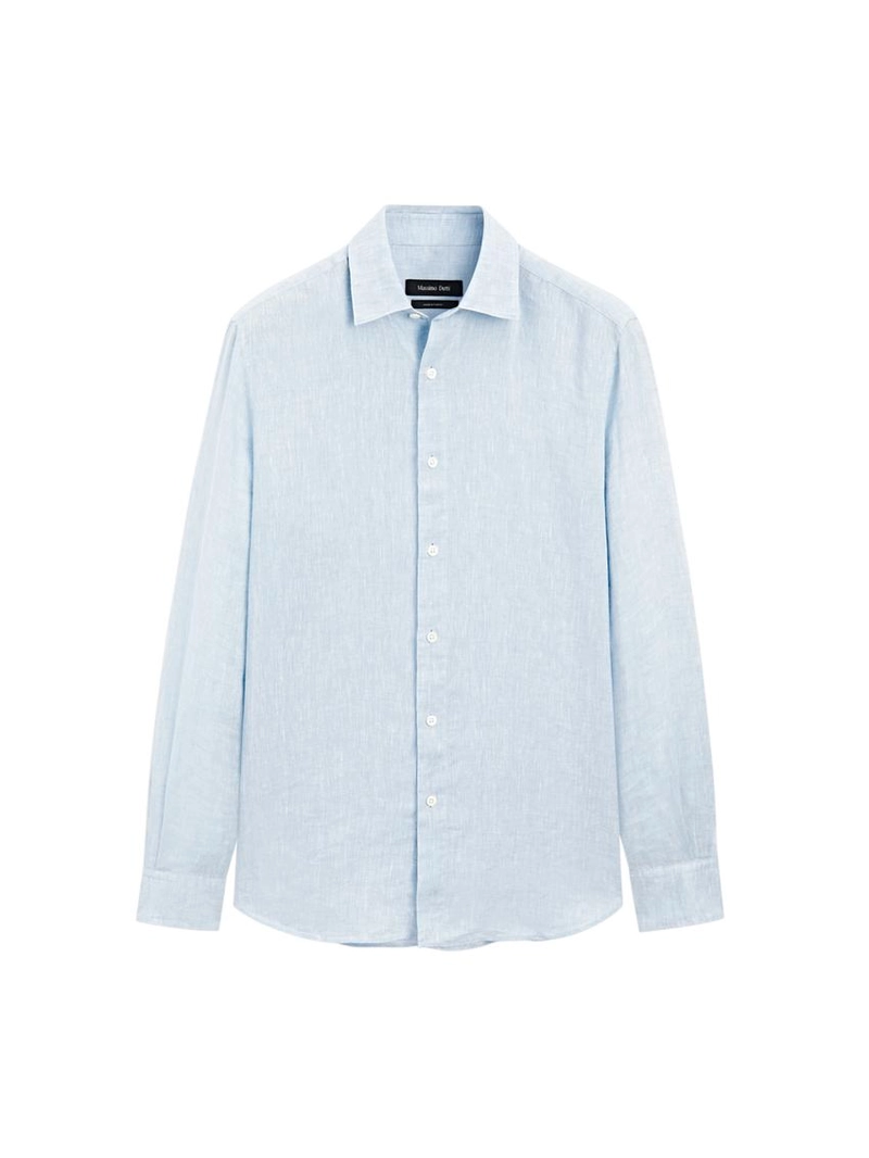 Рубашка из 100% льна в стиле slim fit