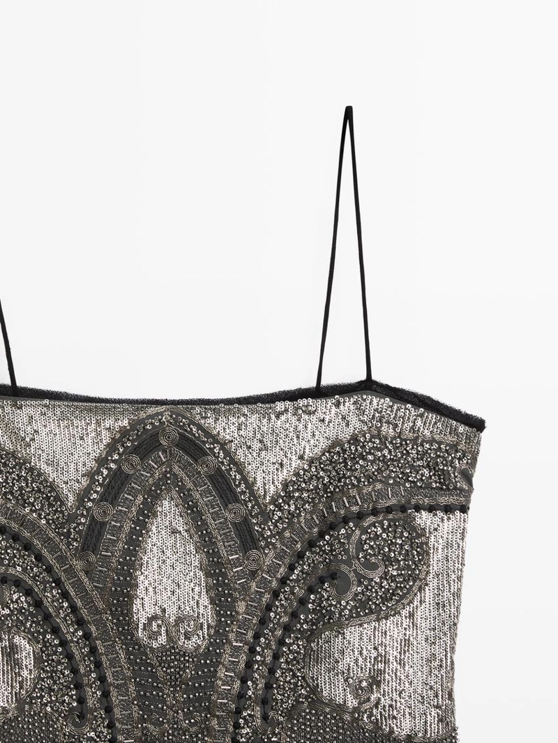 Платье-бюстье с вышивкой - studio