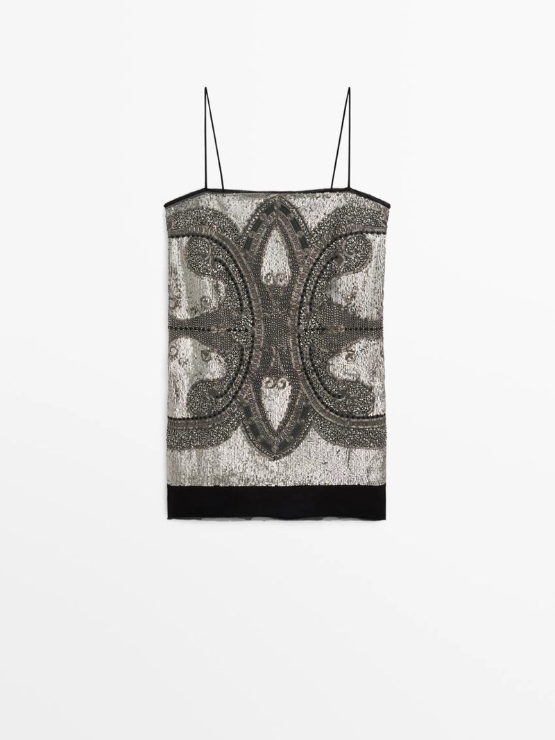 Платье-бюстье с вышивкой - studio