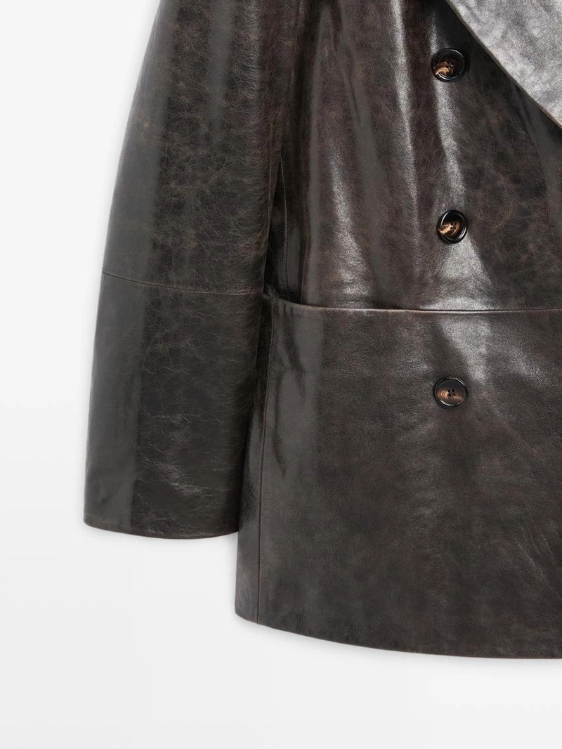 Жакет из овечьей кожи с покрытием нубук - studio