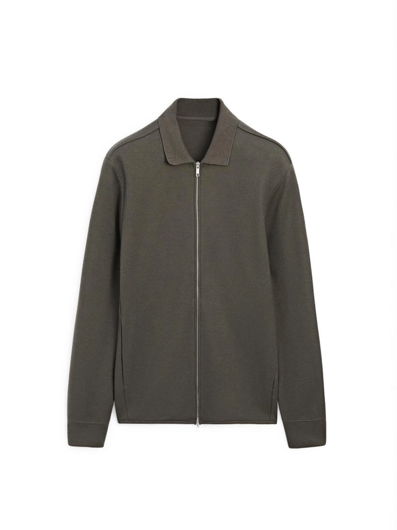 Куртка с застежкой-молнией и деталями воротника